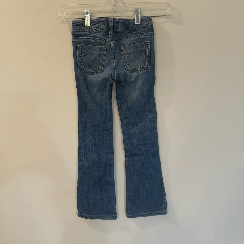 Girls Old Navy The Darling Boot-Cut Jeans sz 6 SLIM adjustable waist